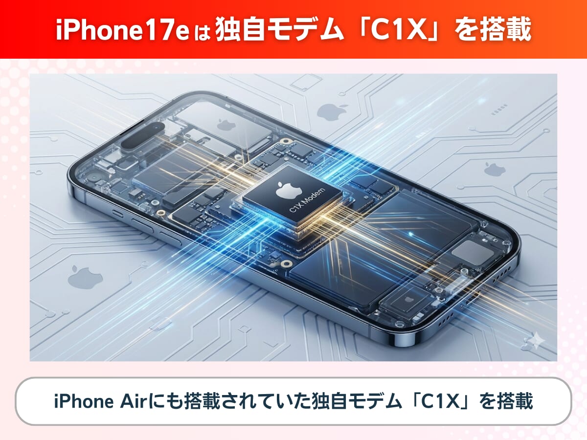 iPhone17eのモデムを解説