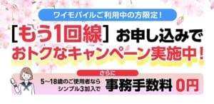 契約者限定！追加お申し込みがおトク！