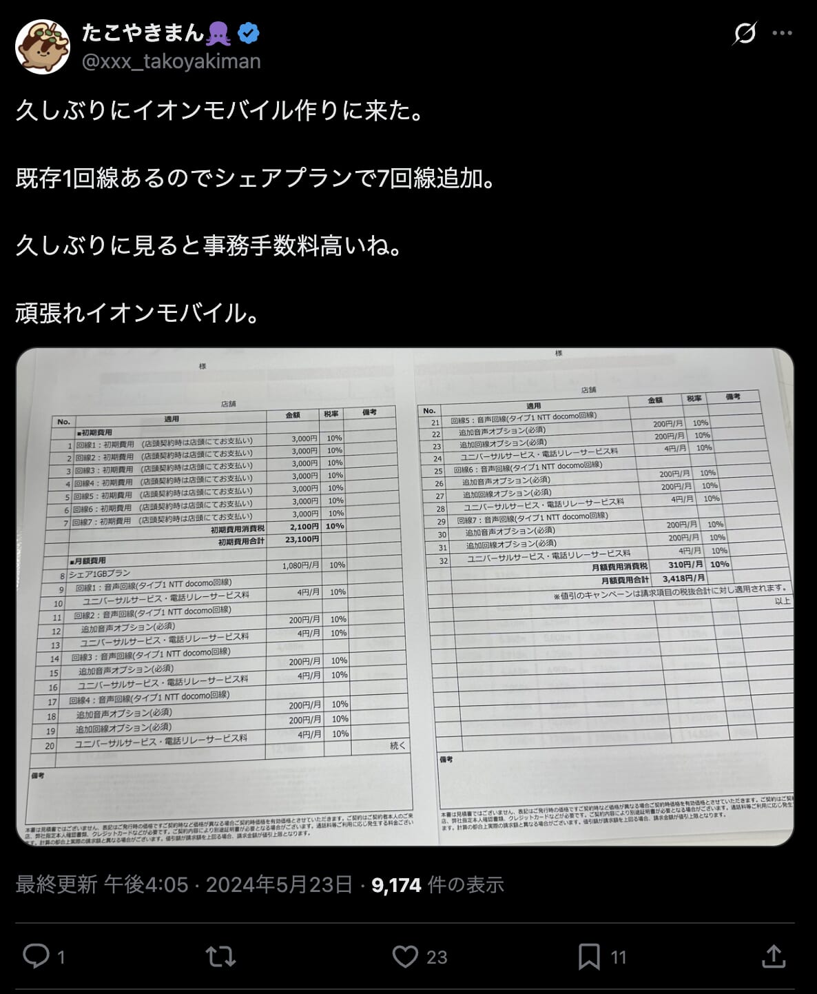 イオンモバイルの口コミ