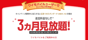 ワイモバイル Nefflixキャンペーン