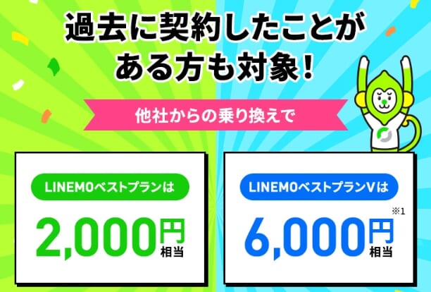 LINEMOおかえりだモンキャンペーン
