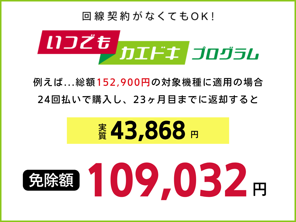 いつでもカエドキプログラム（iPhone17（256GB））を解説