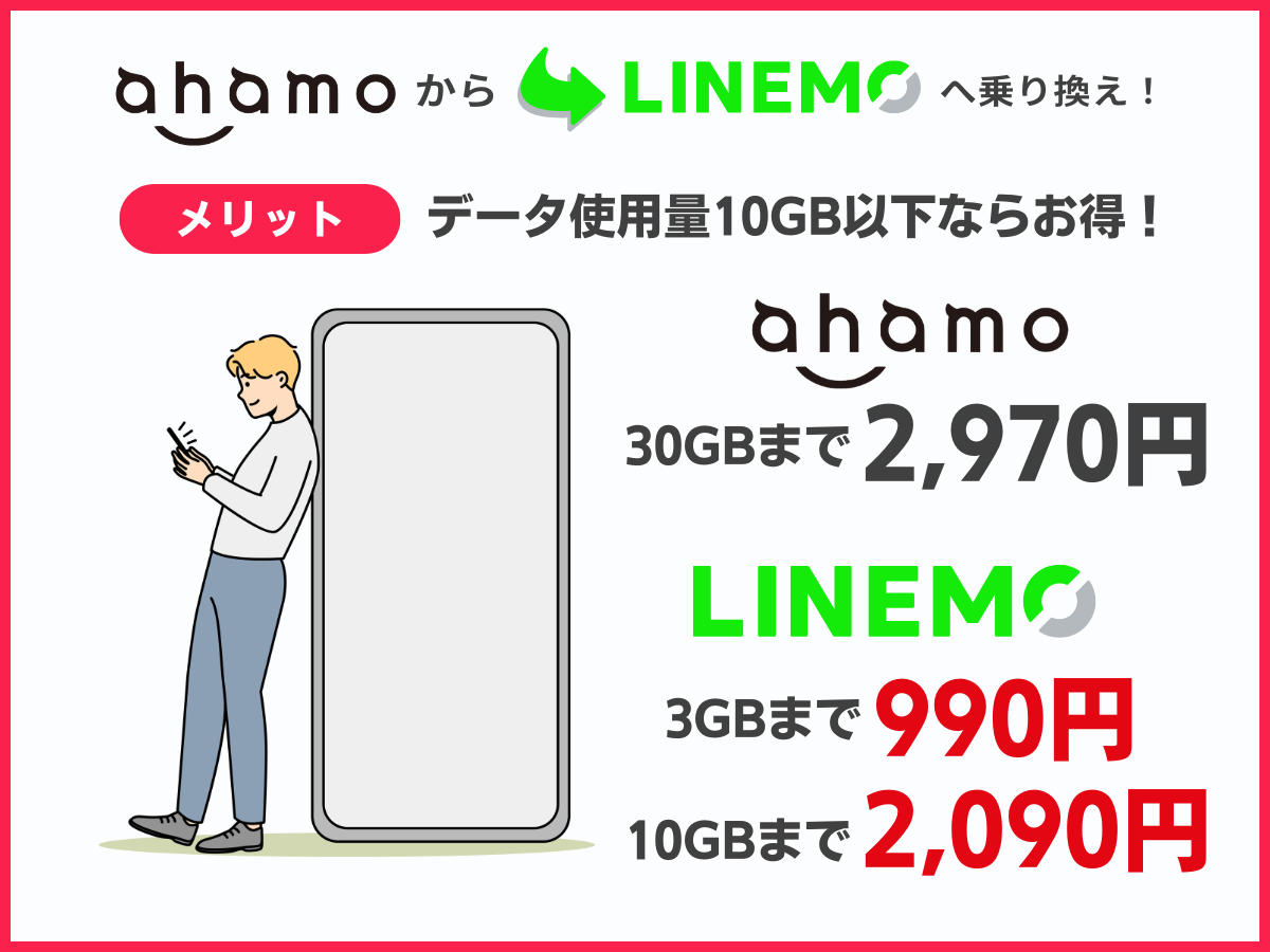 ahamoからLINEMOに乗り換えるメリット3