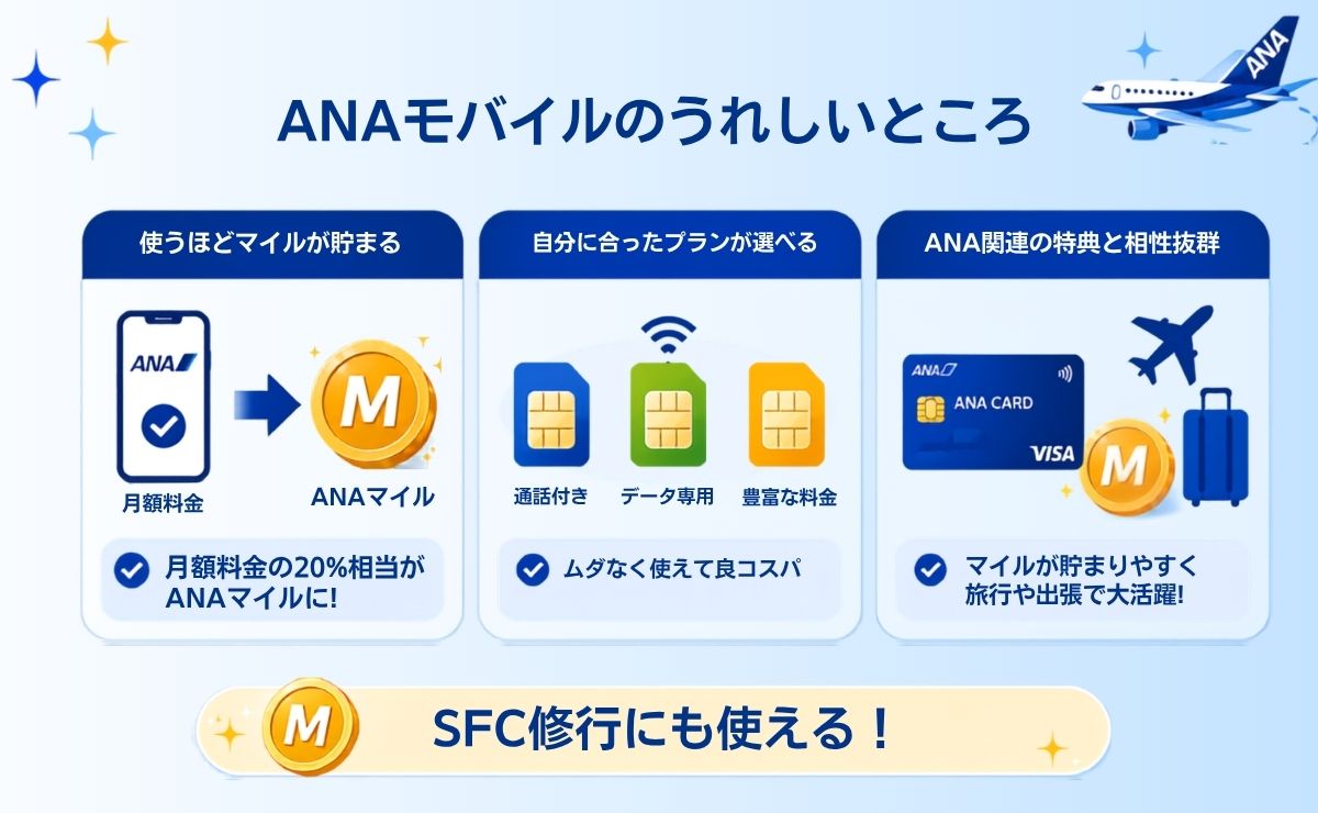 ANAモバイルのメリット