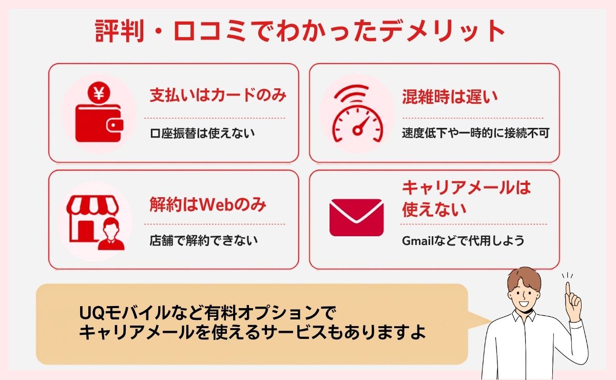 BIC SIM(ビックシム)の悪い評判・口コミを調査|デメリットまとめ