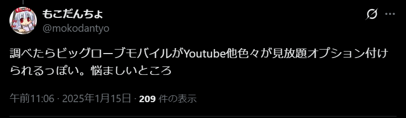 ビッグローブモバイルの評判5