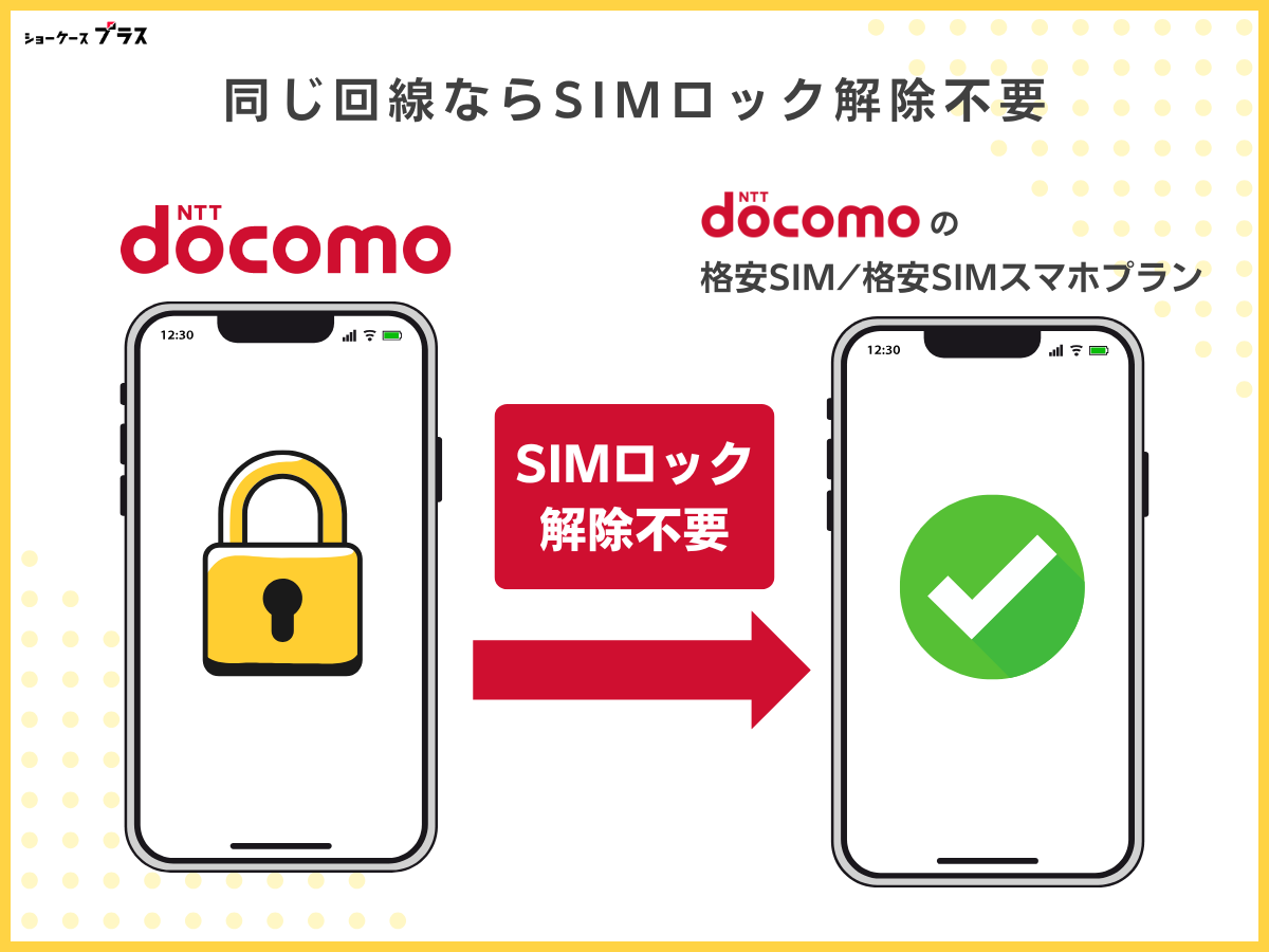 ドコモ回線の格安SIMを使うメリット：ドコモのスマホがそのまま使える