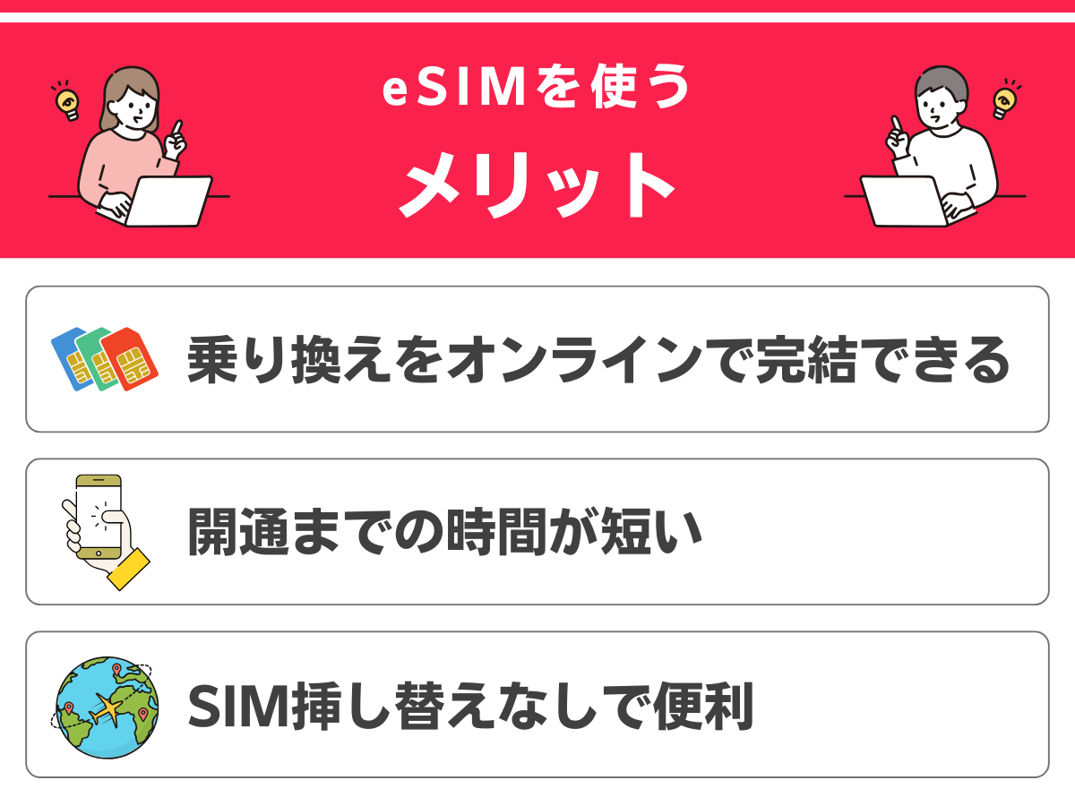 eSIMのメリットを解説
