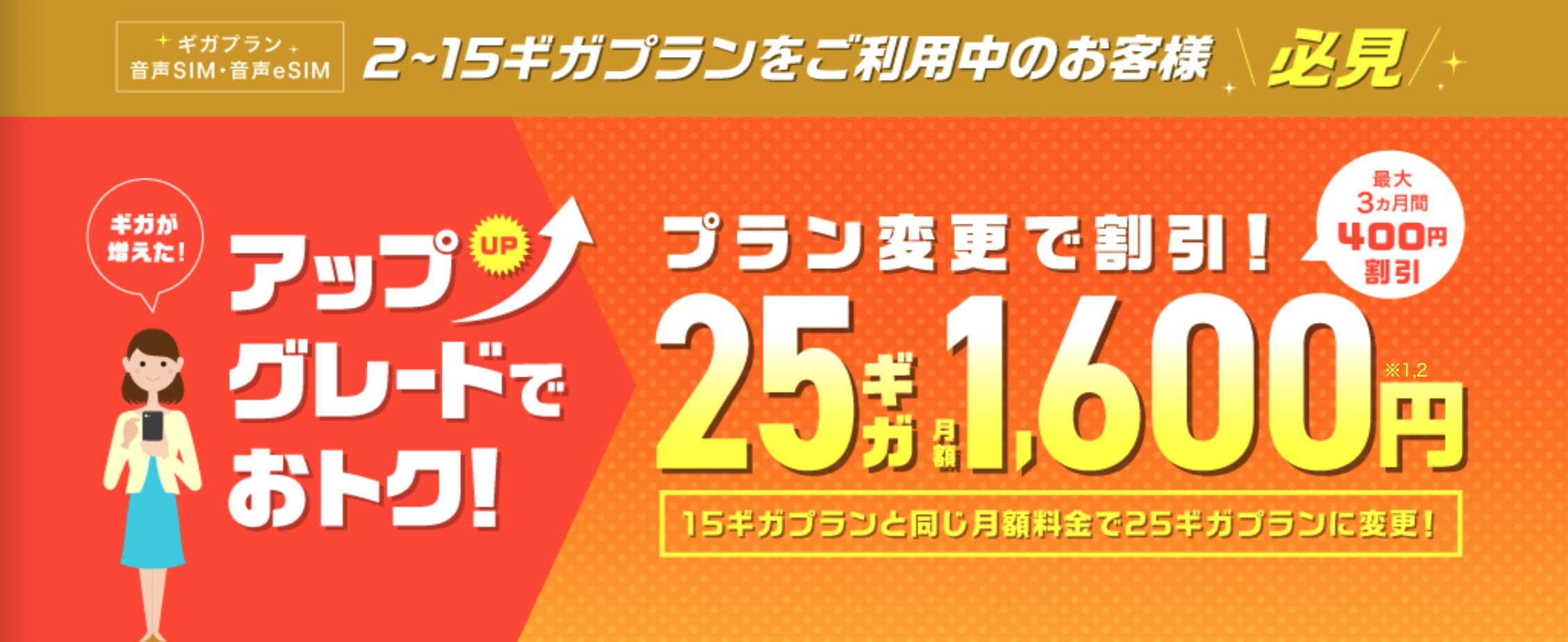 IIJmio「25ギガプラン お試し割」