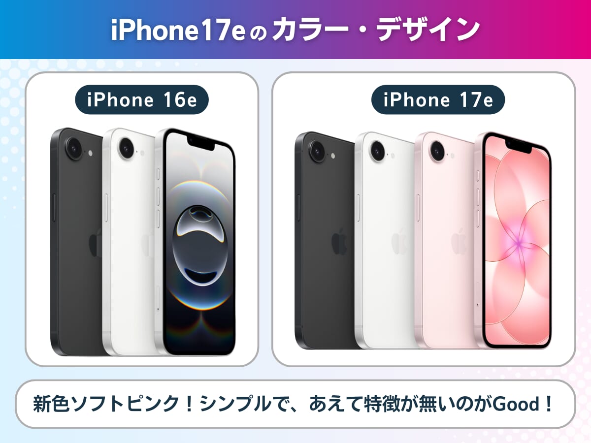 iPhone17eのカラーとデザインを解説
