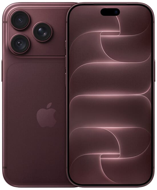 iPhone18 Pro本体画像(バーガンディ)