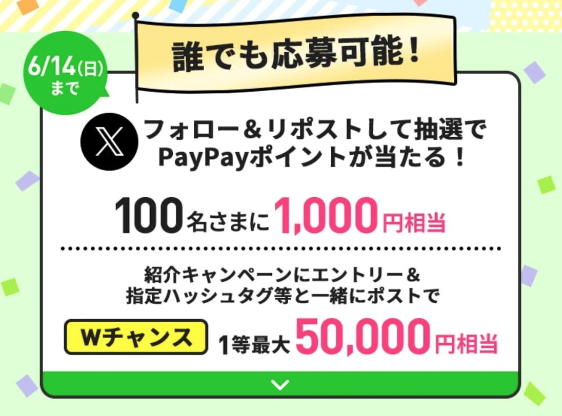 LINEMO5周年大週穫祭紹介でつながるXキャンペーン