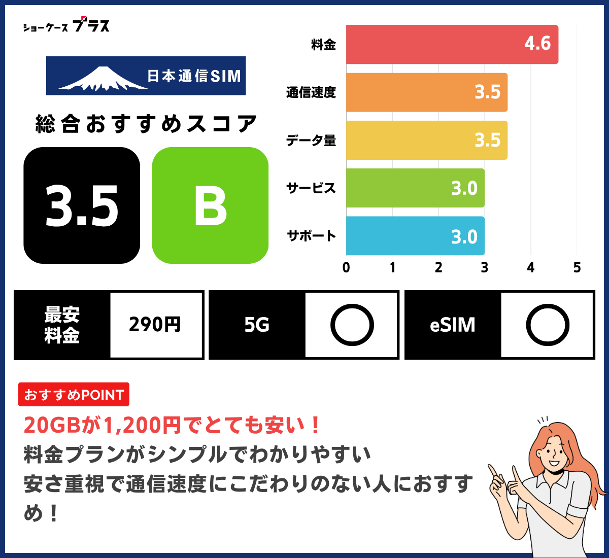 日本通信SIMのデータSIMを解説