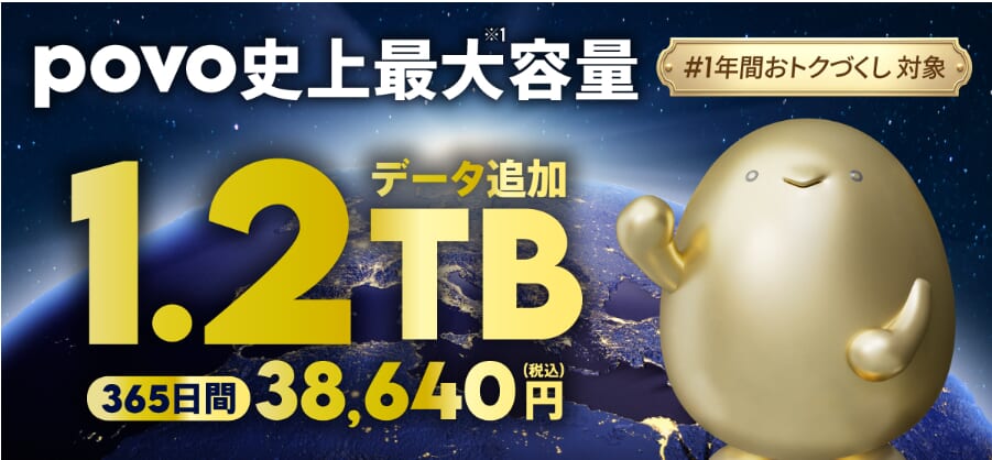 povo 1.2TB