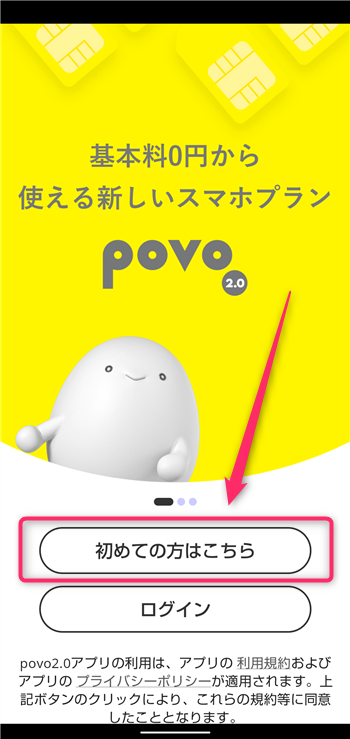 povoのキャンペーンコード適用方法01