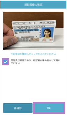 斜め撮影写真の確認画面