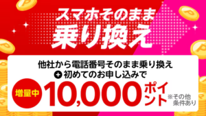 楽天モバイルのスマホそのまま乗り換えキャンペーン