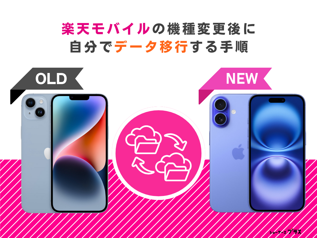 楽天モバイルの機種変更後に自分でデータ移行する方法