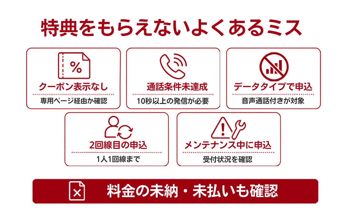 楽天モバイル×楽天イーグルスキャンペーンの注意点と対象外になるケース