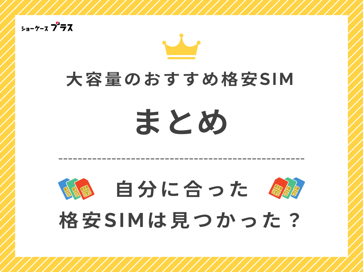 20GBの格安SIM・格安スマホおすすめ比較ランキングをまとめ