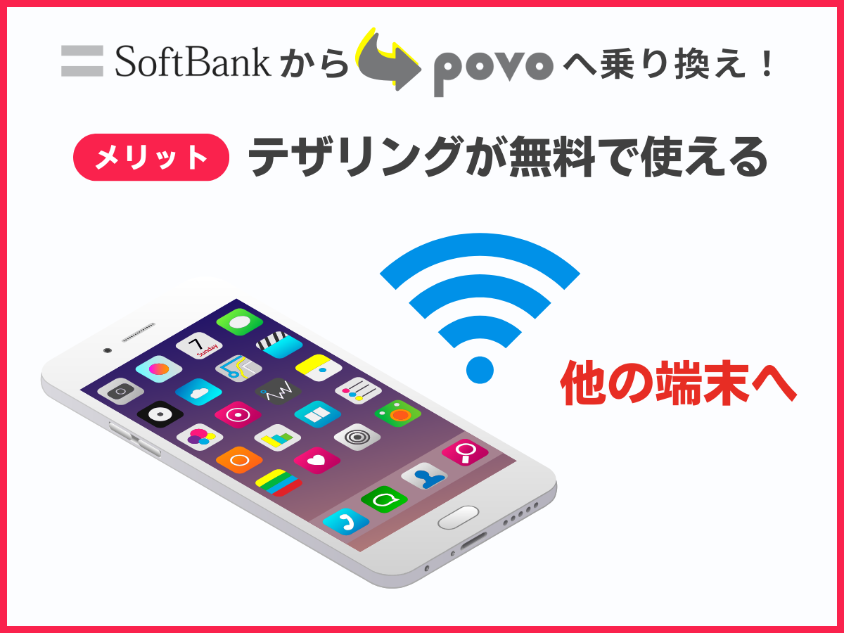 ソフトバンクからpovo2.0に乗り換るメリット