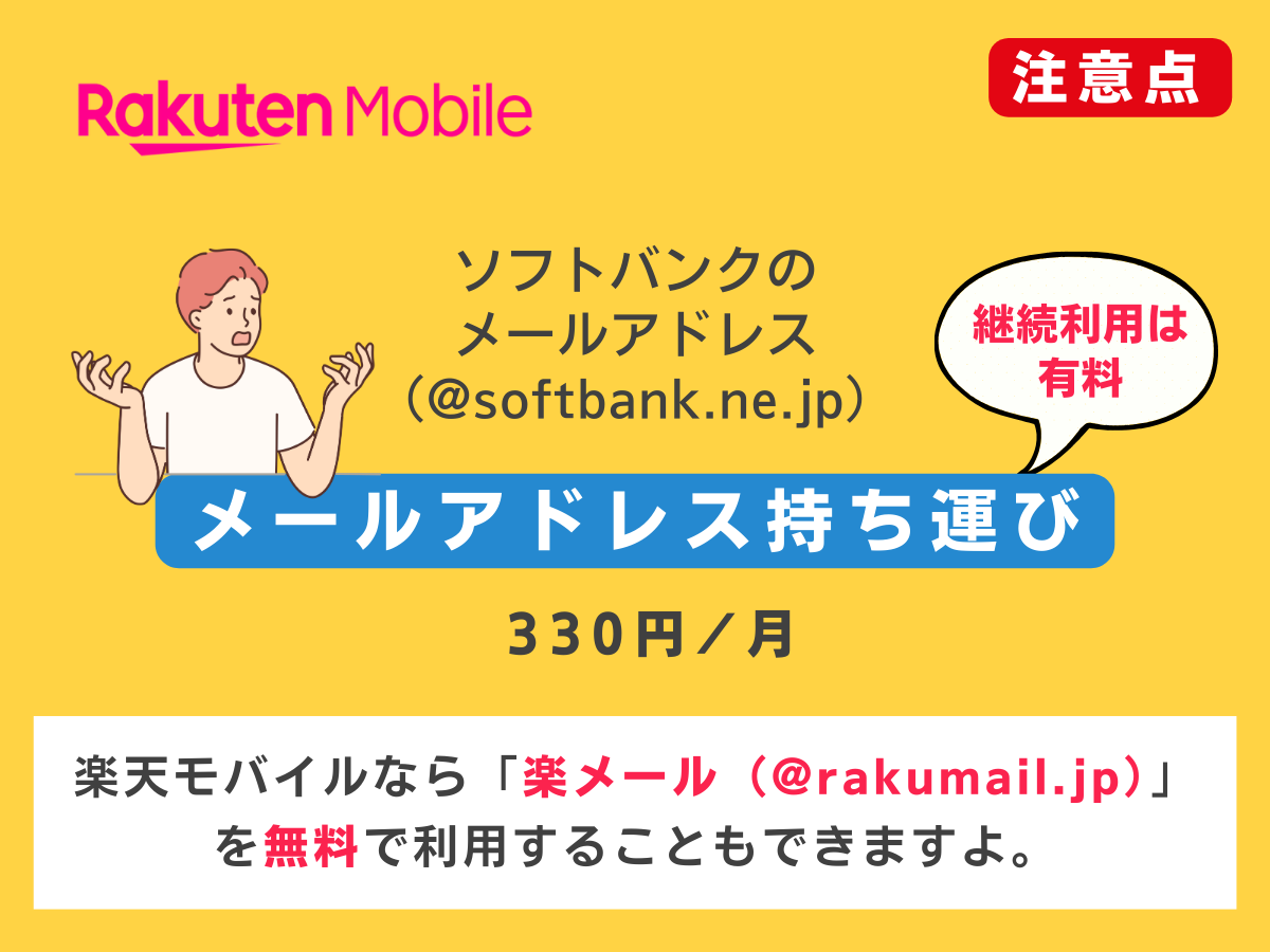 ソフトバンクから楽天モバイルへ乗り換える注意点