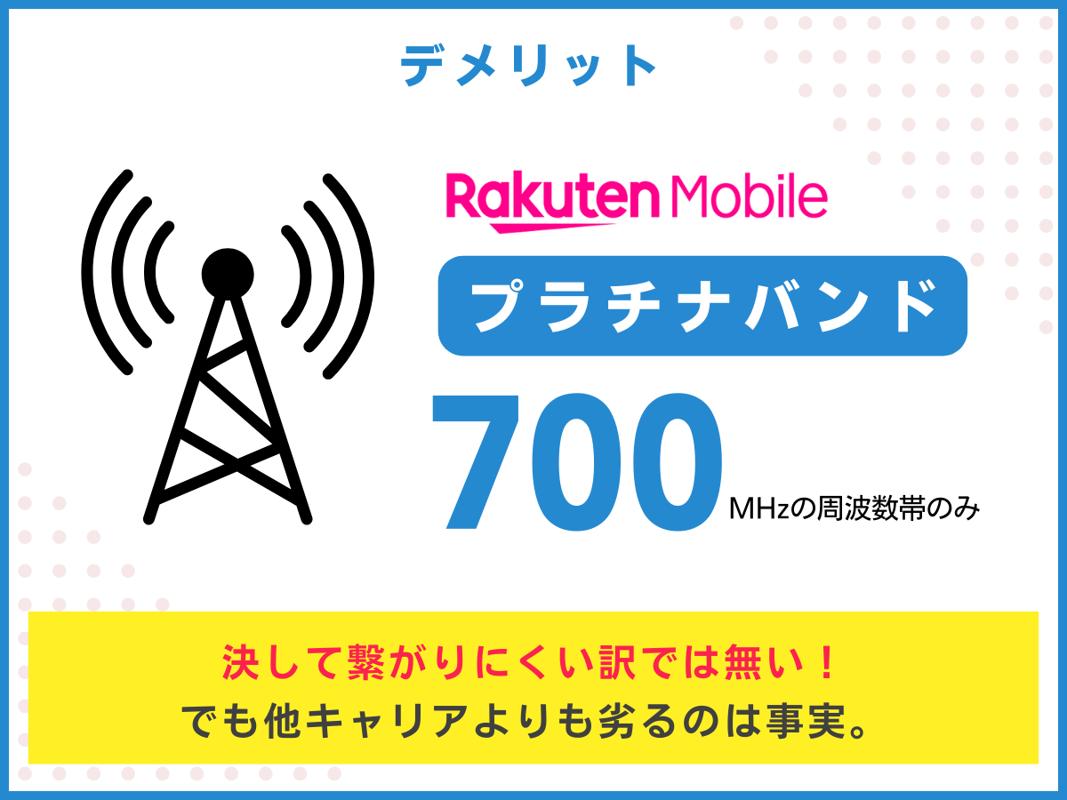 ソフトバンクから楽天モバイルへ乗り換えるデメリット