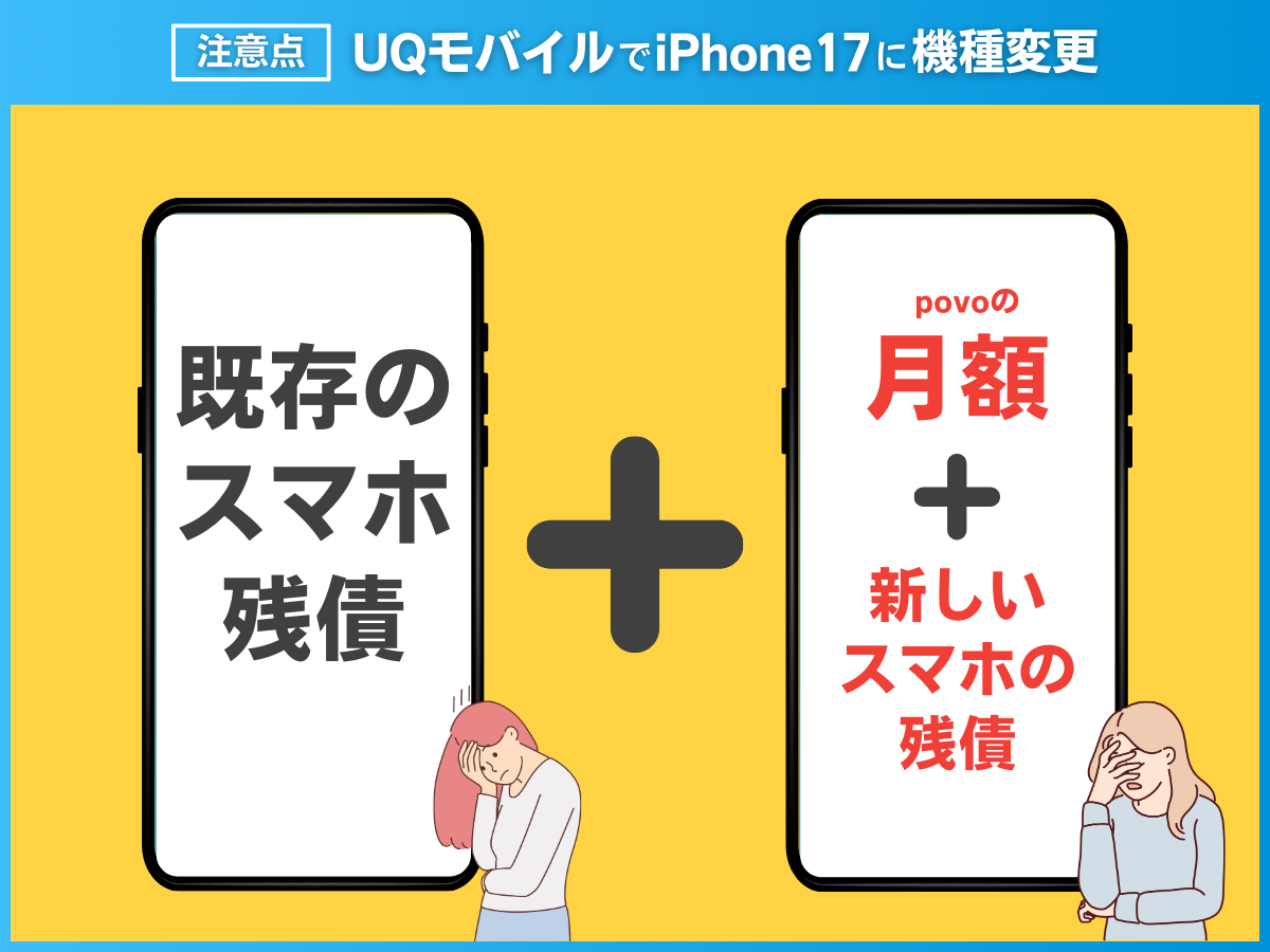 UQモバイルでiPhone17に機種変更する注意点を解説