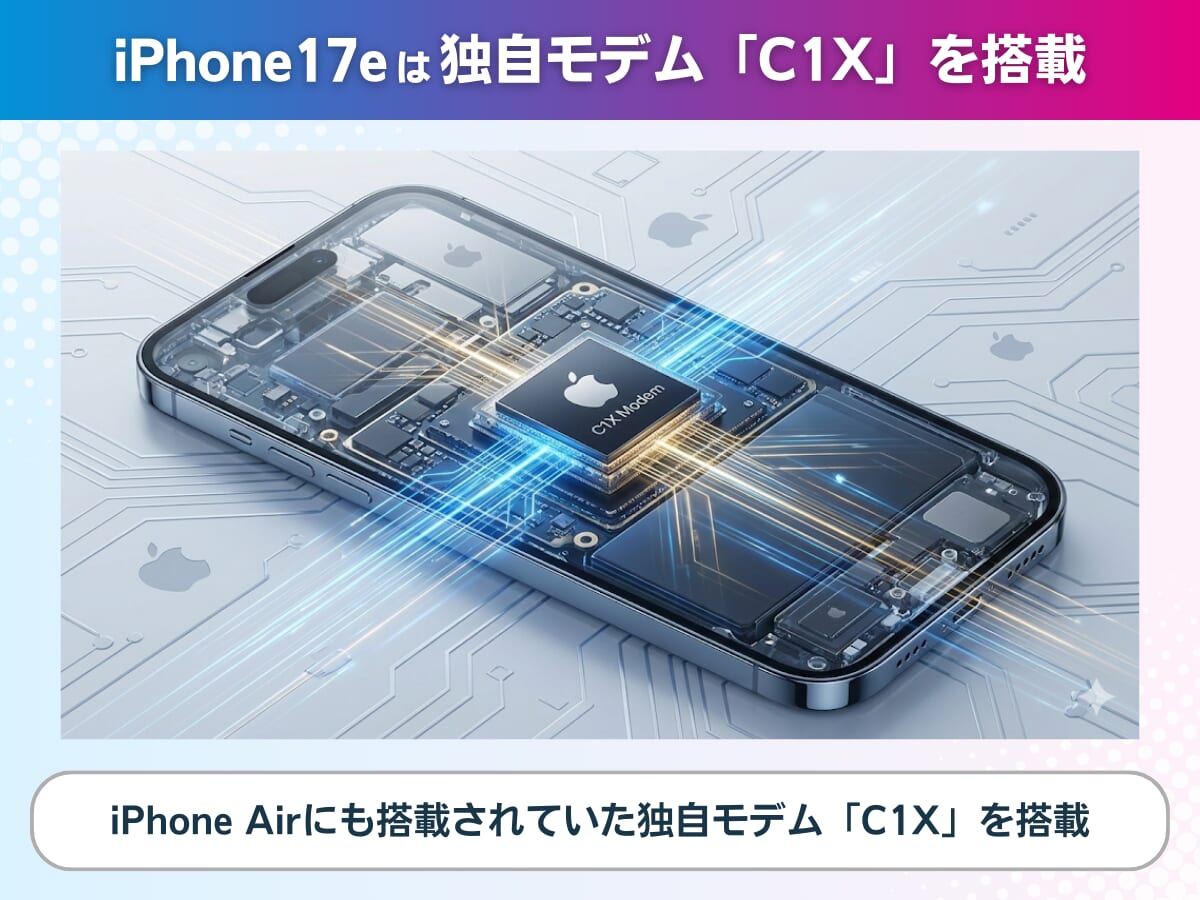 iPhone17eのモデムを解説