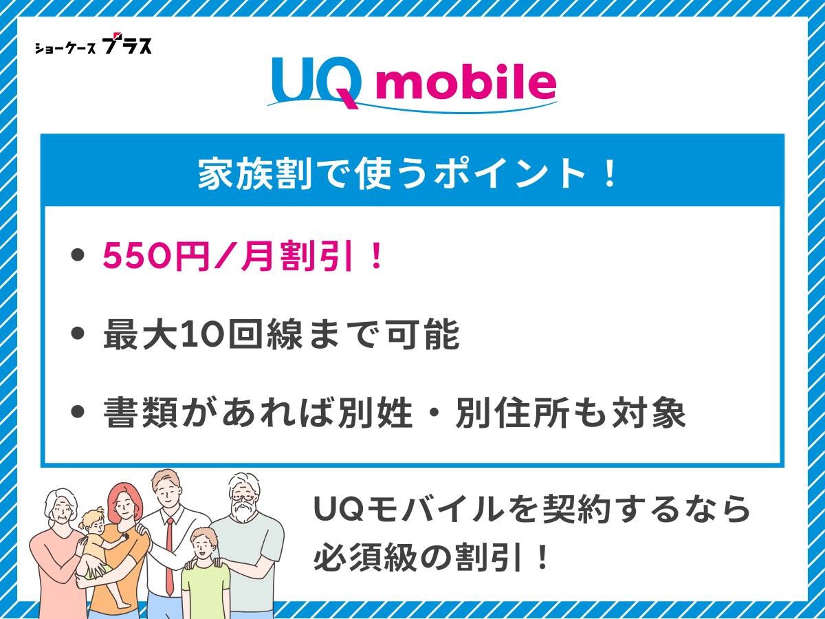 UQモバイルで家族割を利用する際の要点を解説