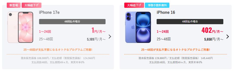 ワイモバイルのiPhone