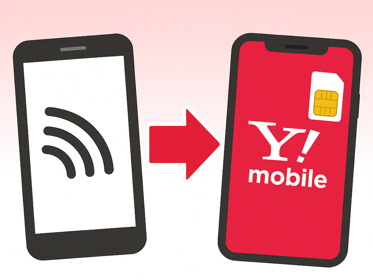 ワイモバイルで回線を切り替える