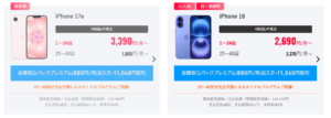 ワイモバイル　故障安心パックプレミアム加入で最大11,040円割引